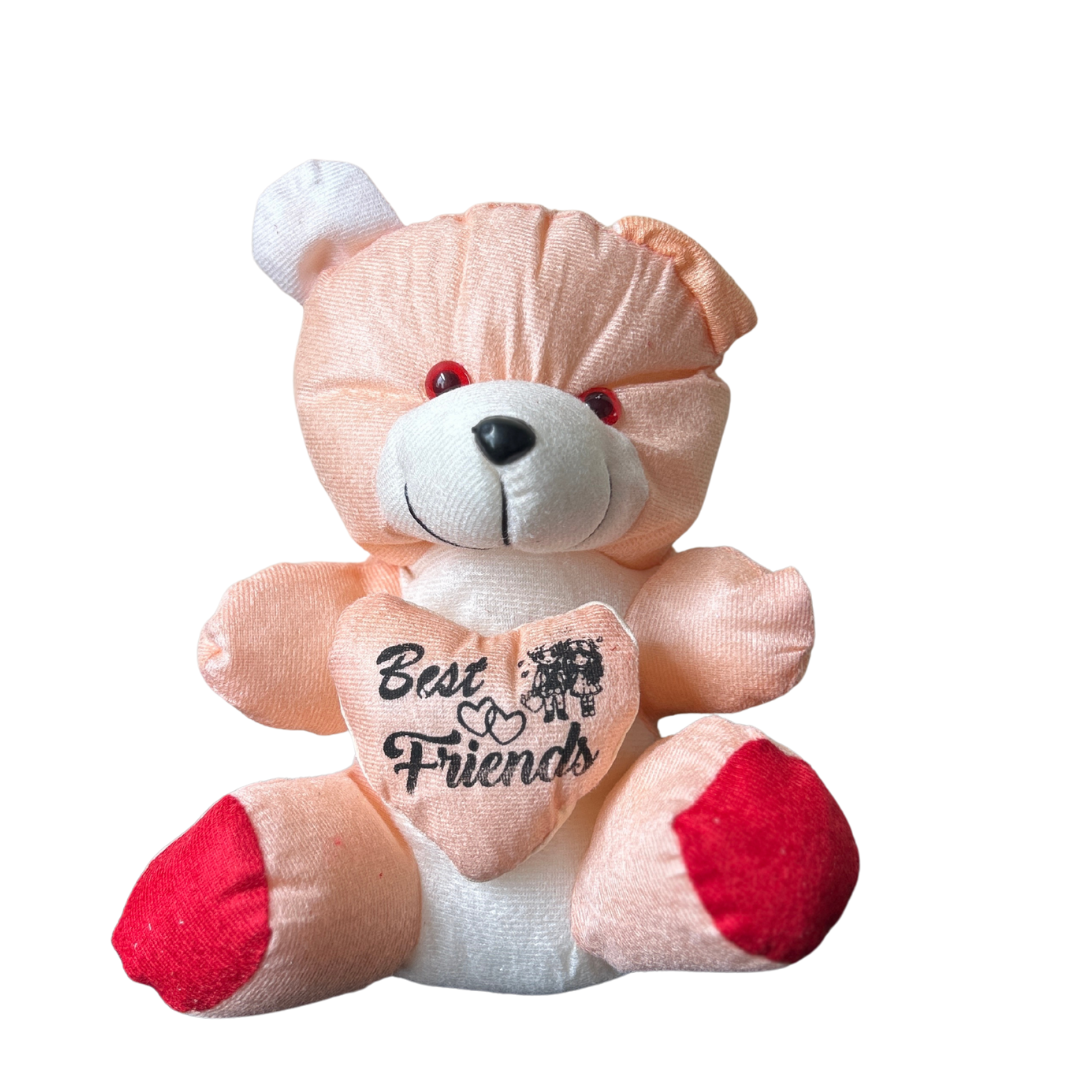 "Best Friends" Peach Teddy Bear