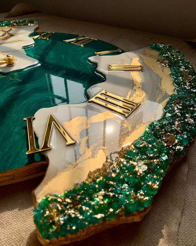 Modern Aesthetic Resin Clock – Perfect Blend of Art & Utility