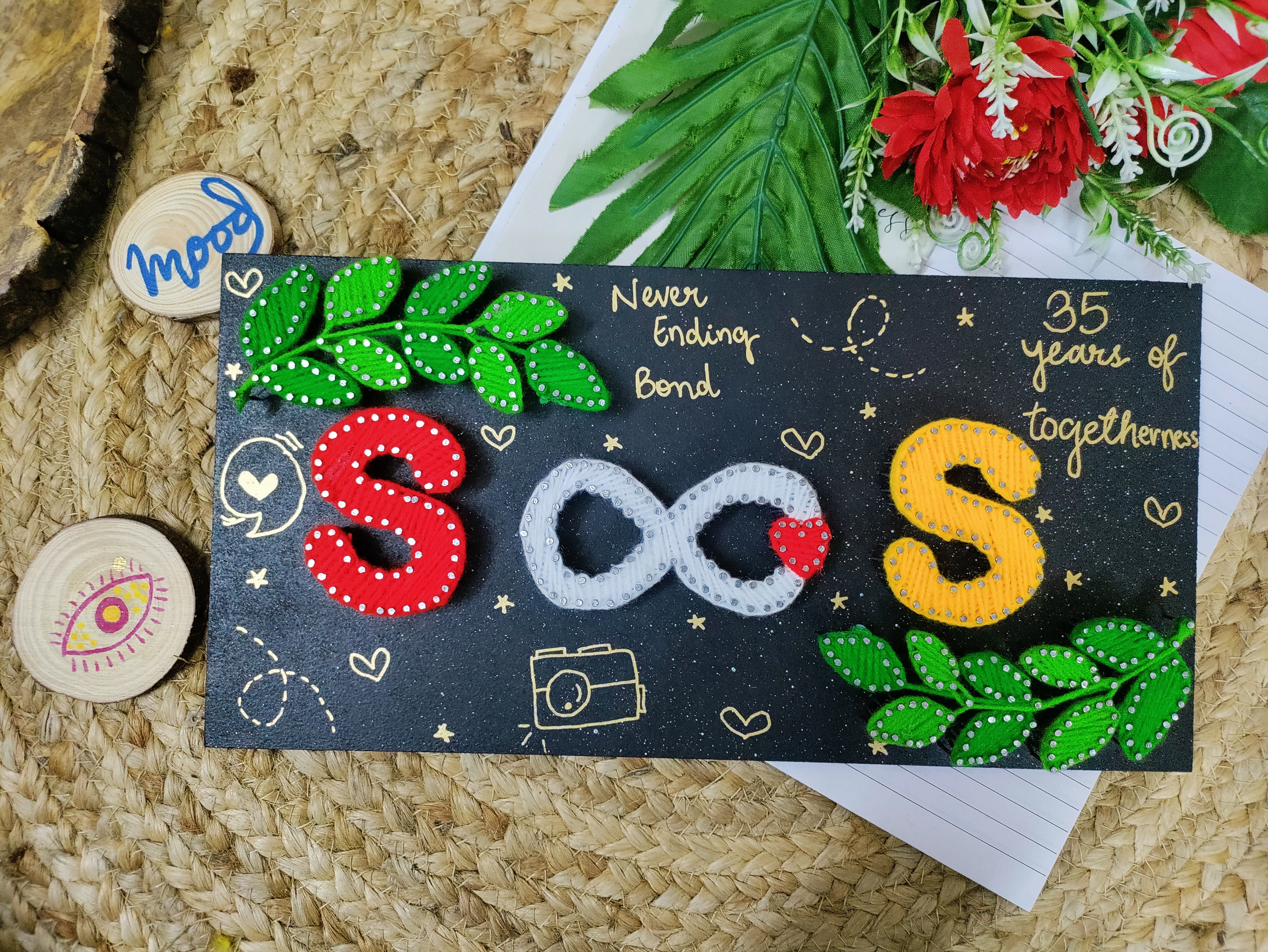 Connected Hearts: A Personalized Couple's String Art