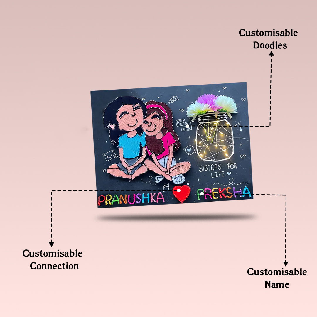 Personalized Caricature String Art: A Unique Valentine's Day Gift of Love