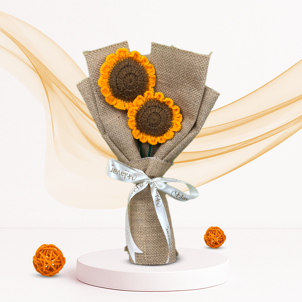 Birthday Surprise Box – Handmade Flowers, Chocolate & Card
