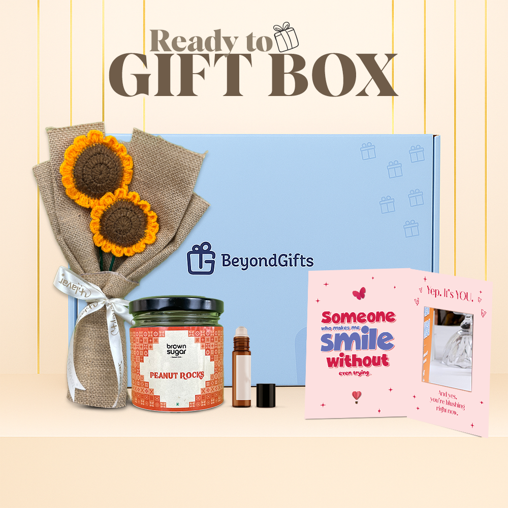 Romantic Couple Gift Hamper – Flowers, Chocolate & Card