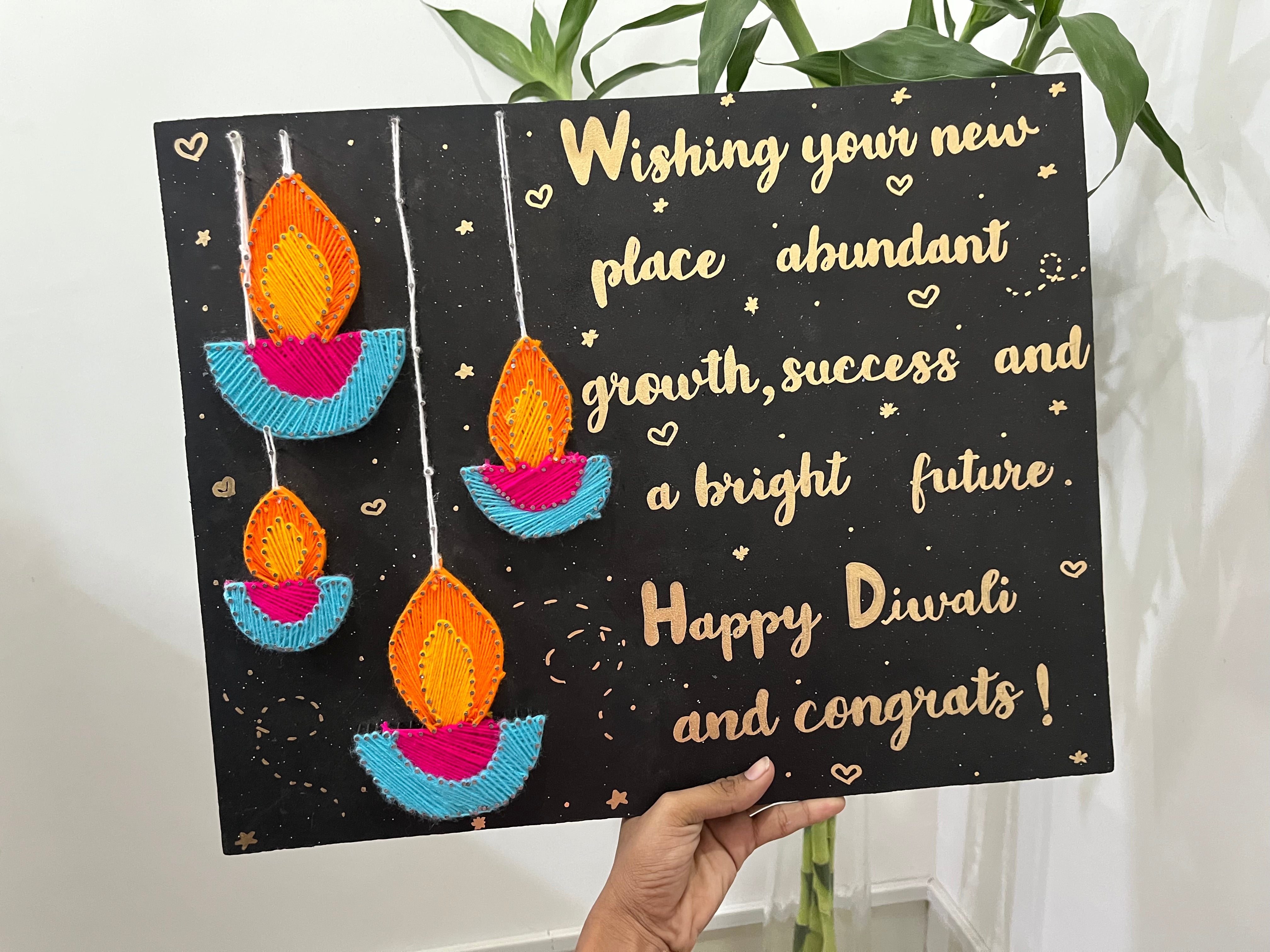 Radiant Diwali Threads: With a Customised Message .