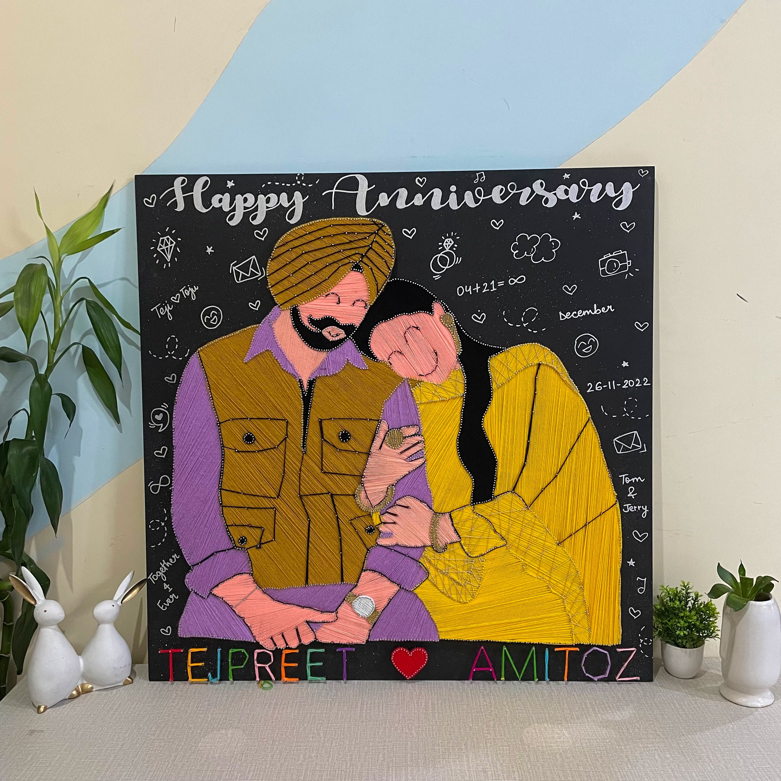 From Pixels to Strings : A Unique Anniversary Gift