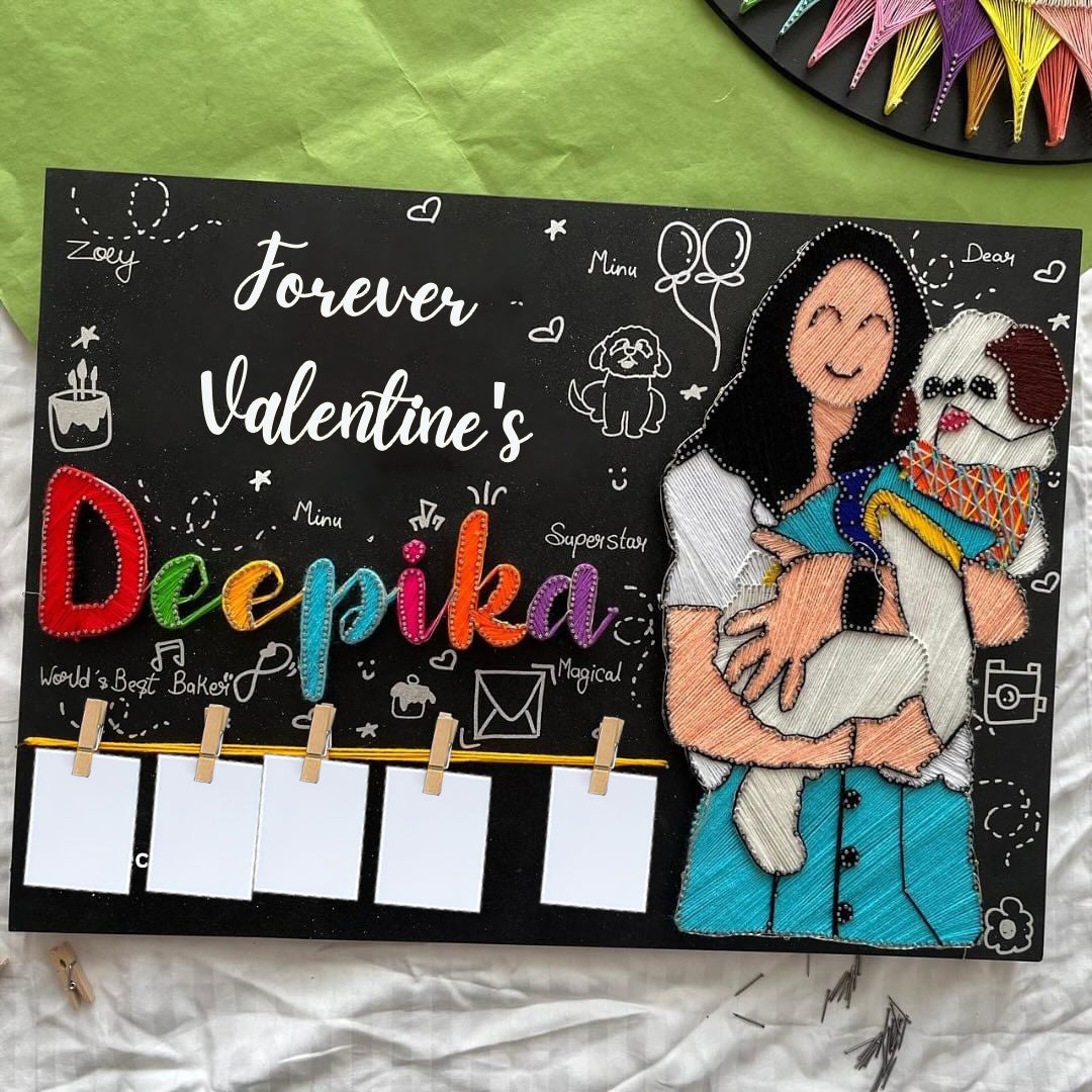 String Art Portrait: A Heartfelt Masterpiece for a Valentine's Gift