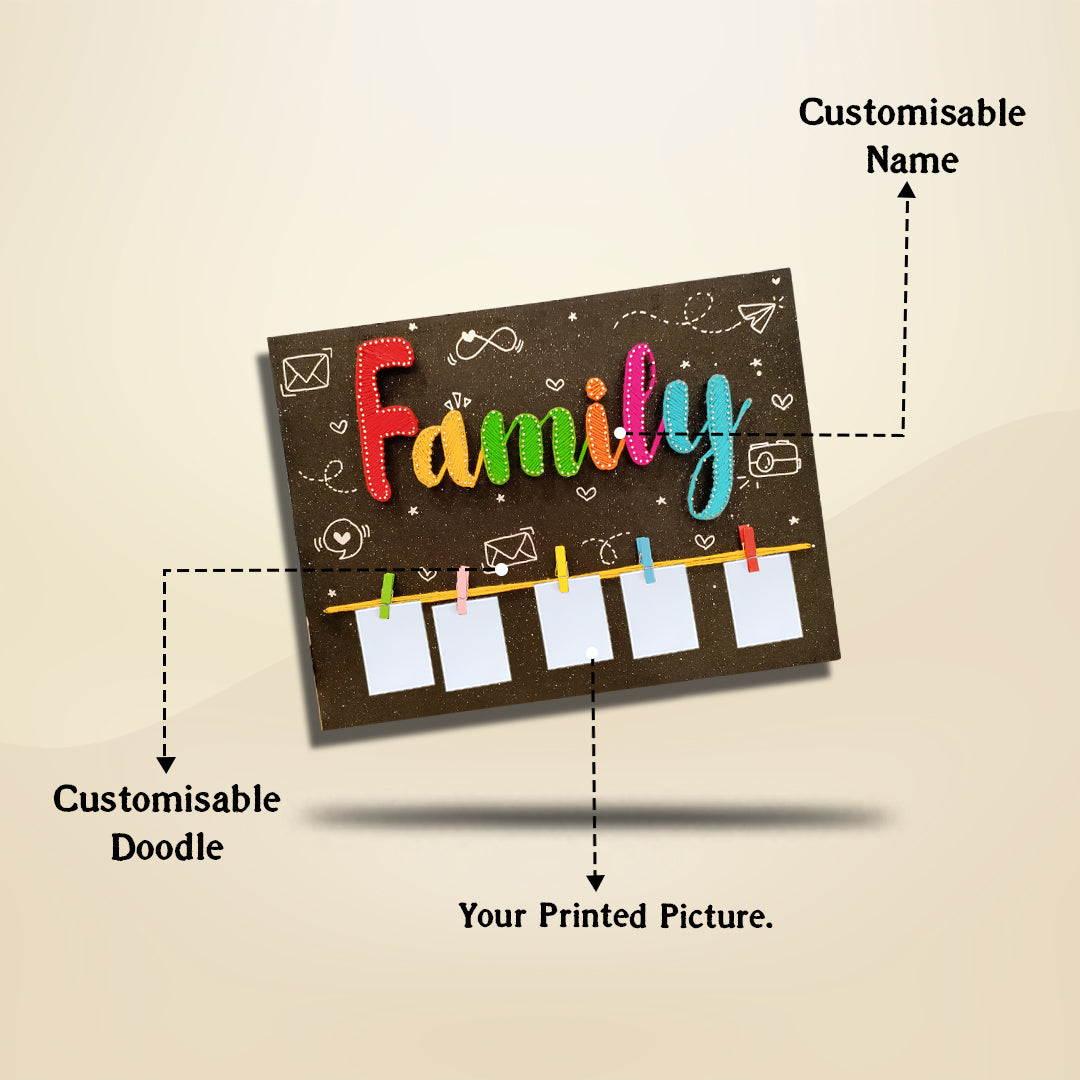 Threads of Love: Family String Art