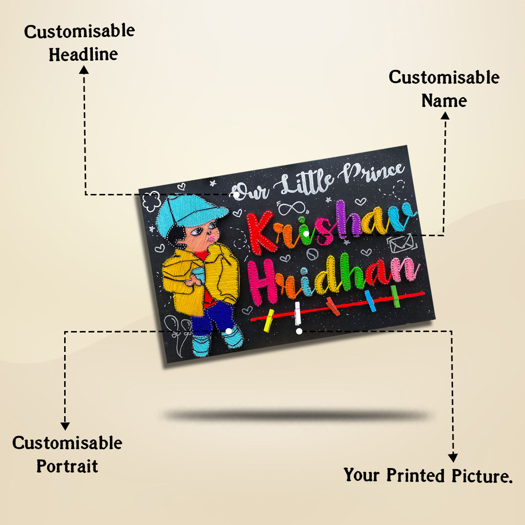 Our Little Prince: Adorable String Art Design