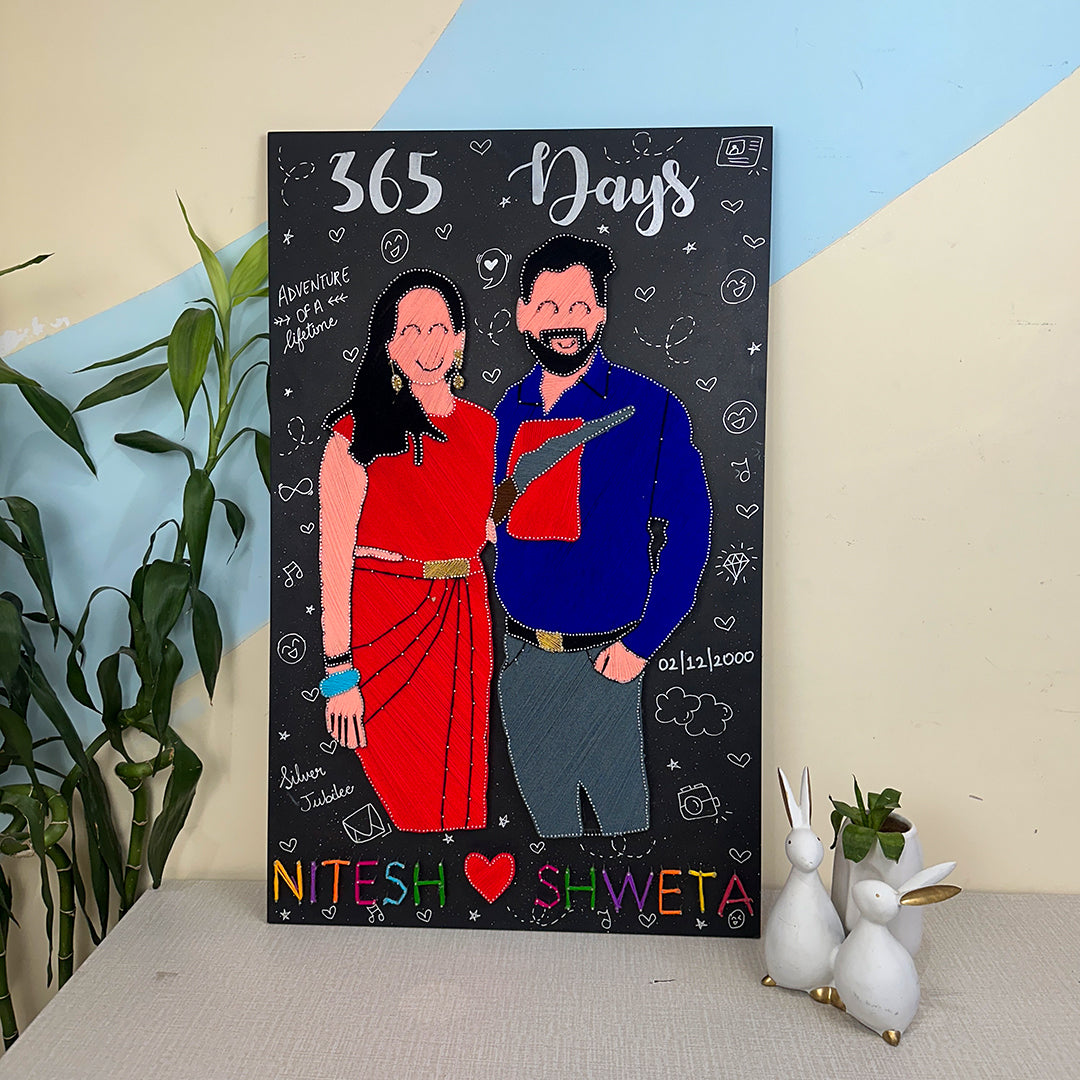 Threaded Memories: A Customized String Art Anniversary Gift