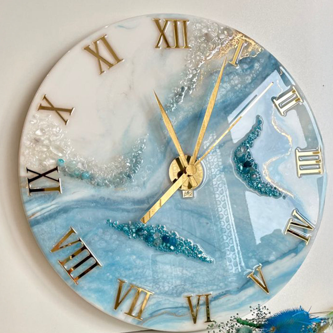 Handcrafted Luxury Resin Clock – Designed to Impress