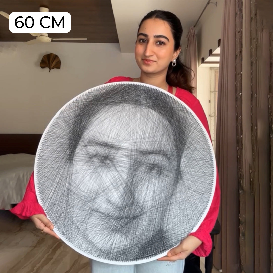 Personalised Thread Art Portrait