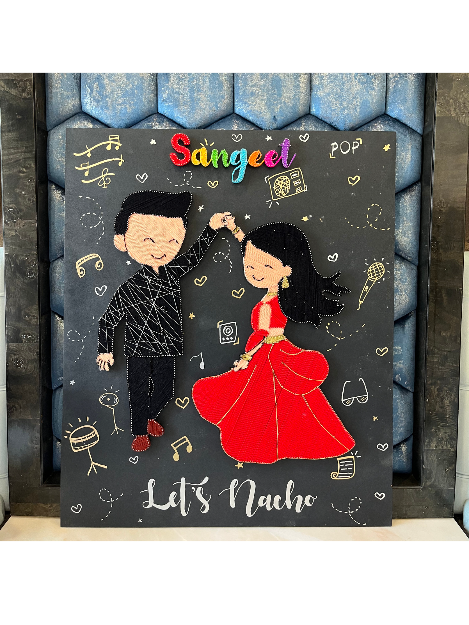Threads of Love: Wedding Function Board String Art