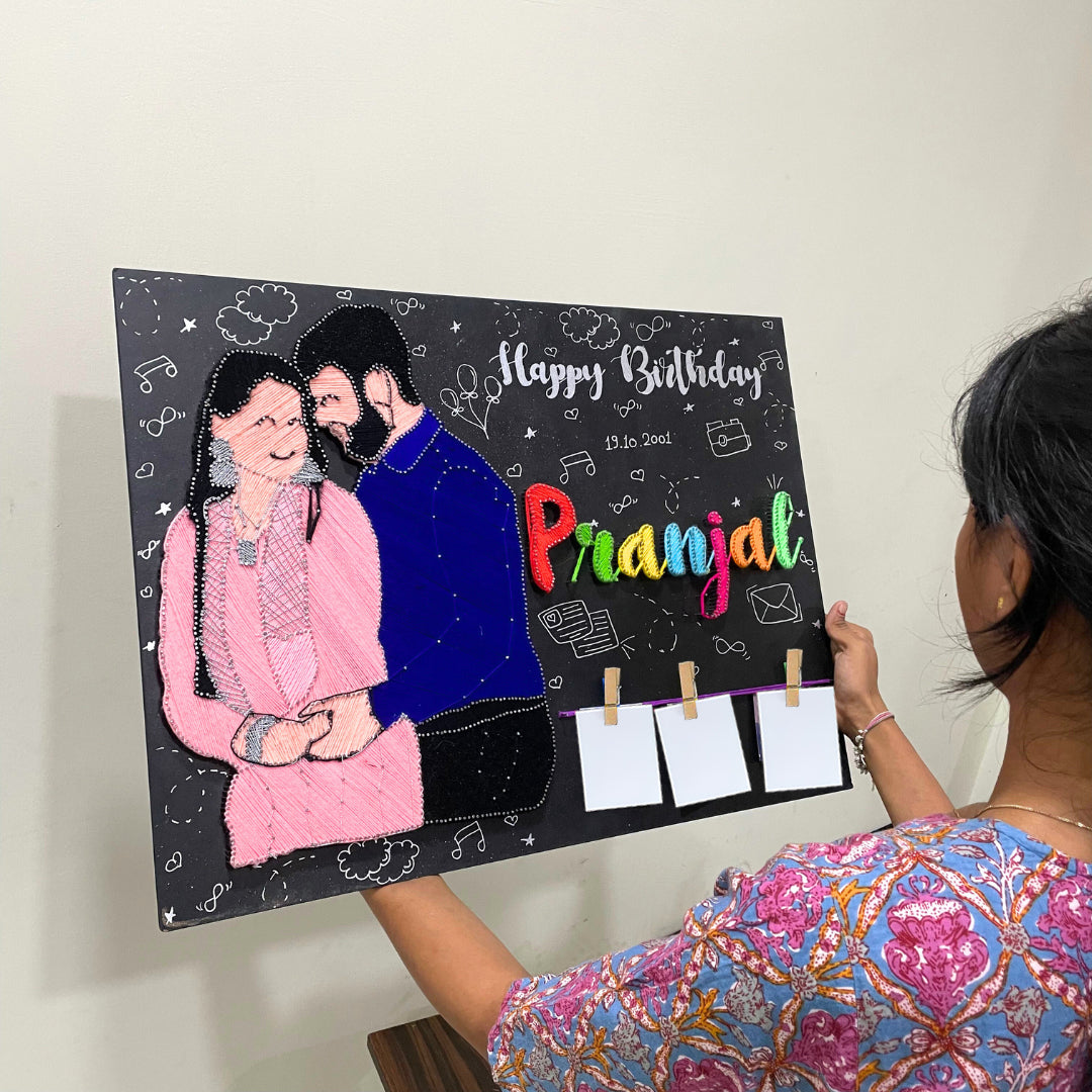 Customized Birthday Portrait String Art