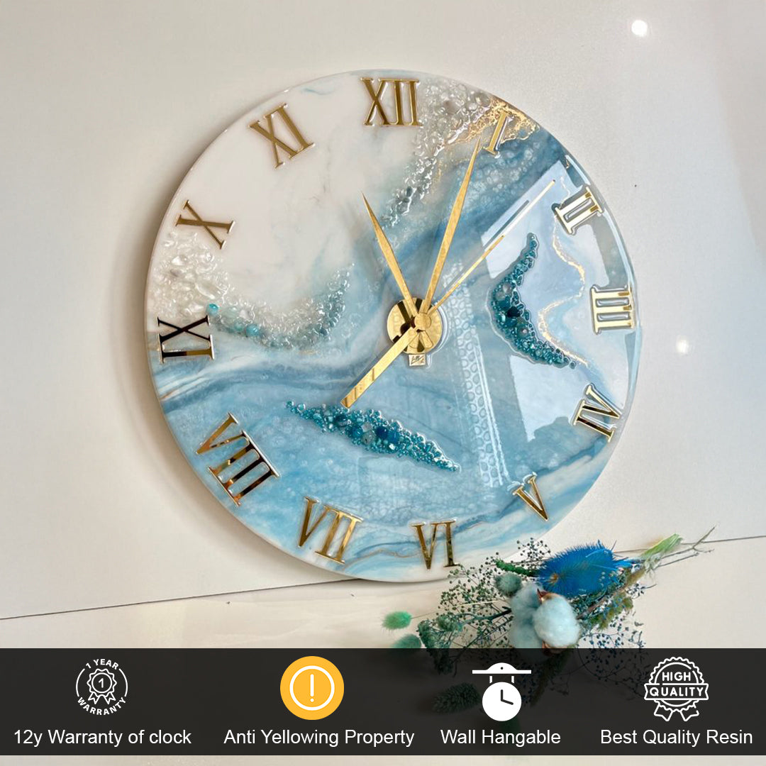 Handcrafted Luxury Resin Clock – Designed to Impress