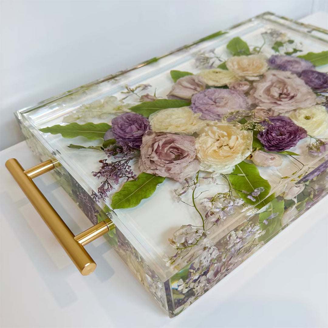 Flower Preservation Resin Tray