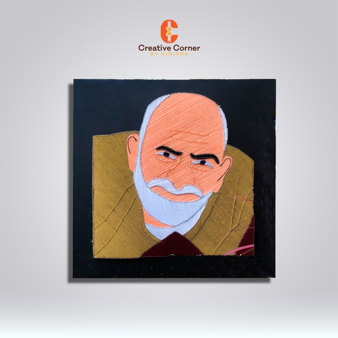 Blessings of the Guru: Neem Karoli Baba String Art