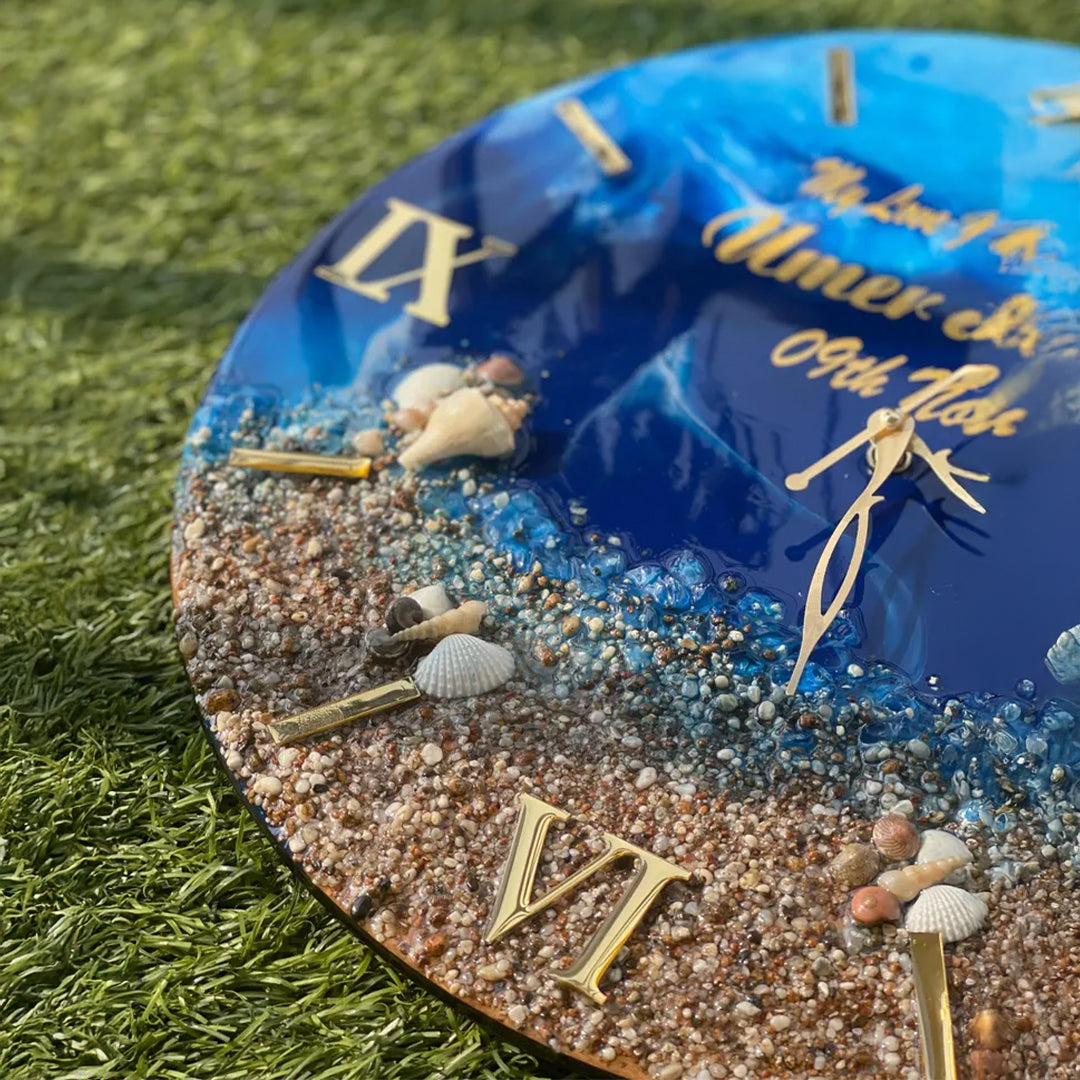 Resin Art Clock