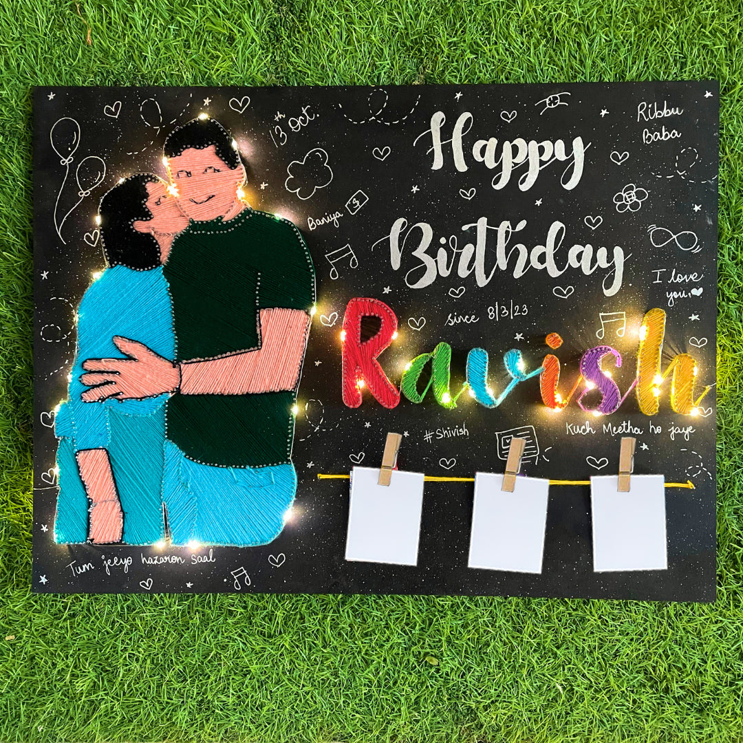 Customized Birthday Portrait String Art