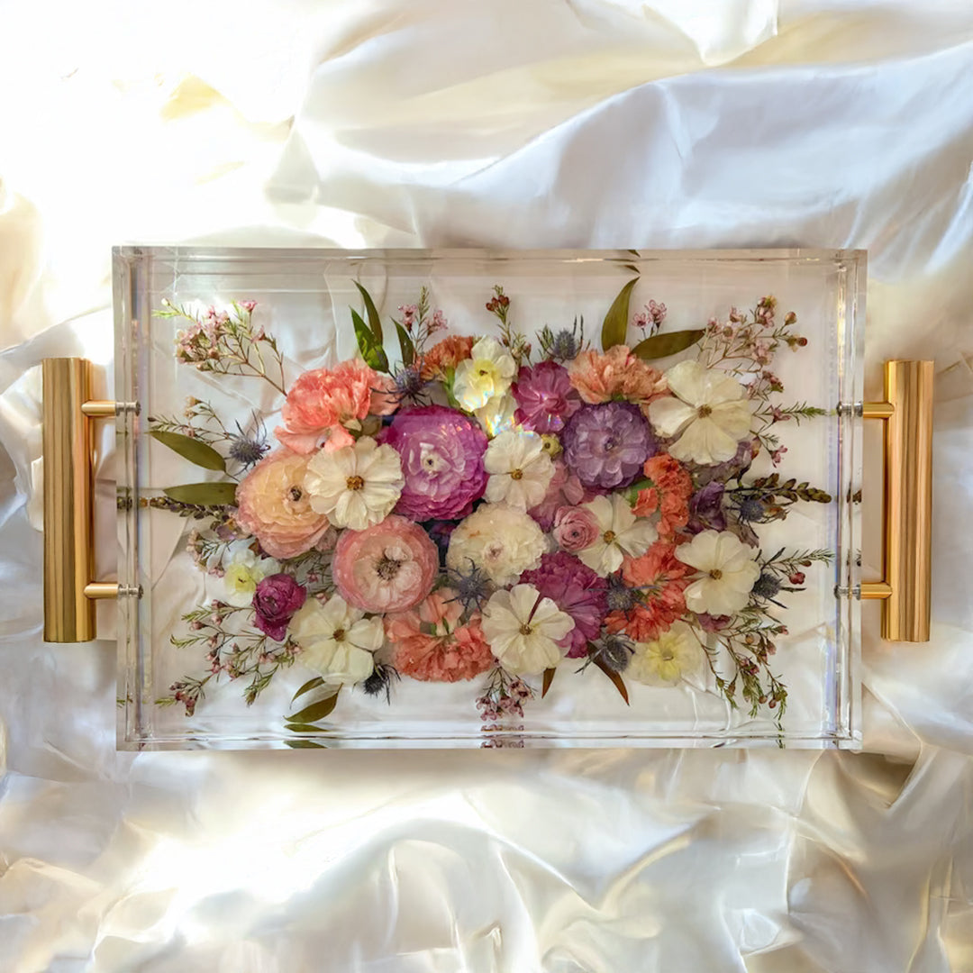 Flower Preservation Resin Tray