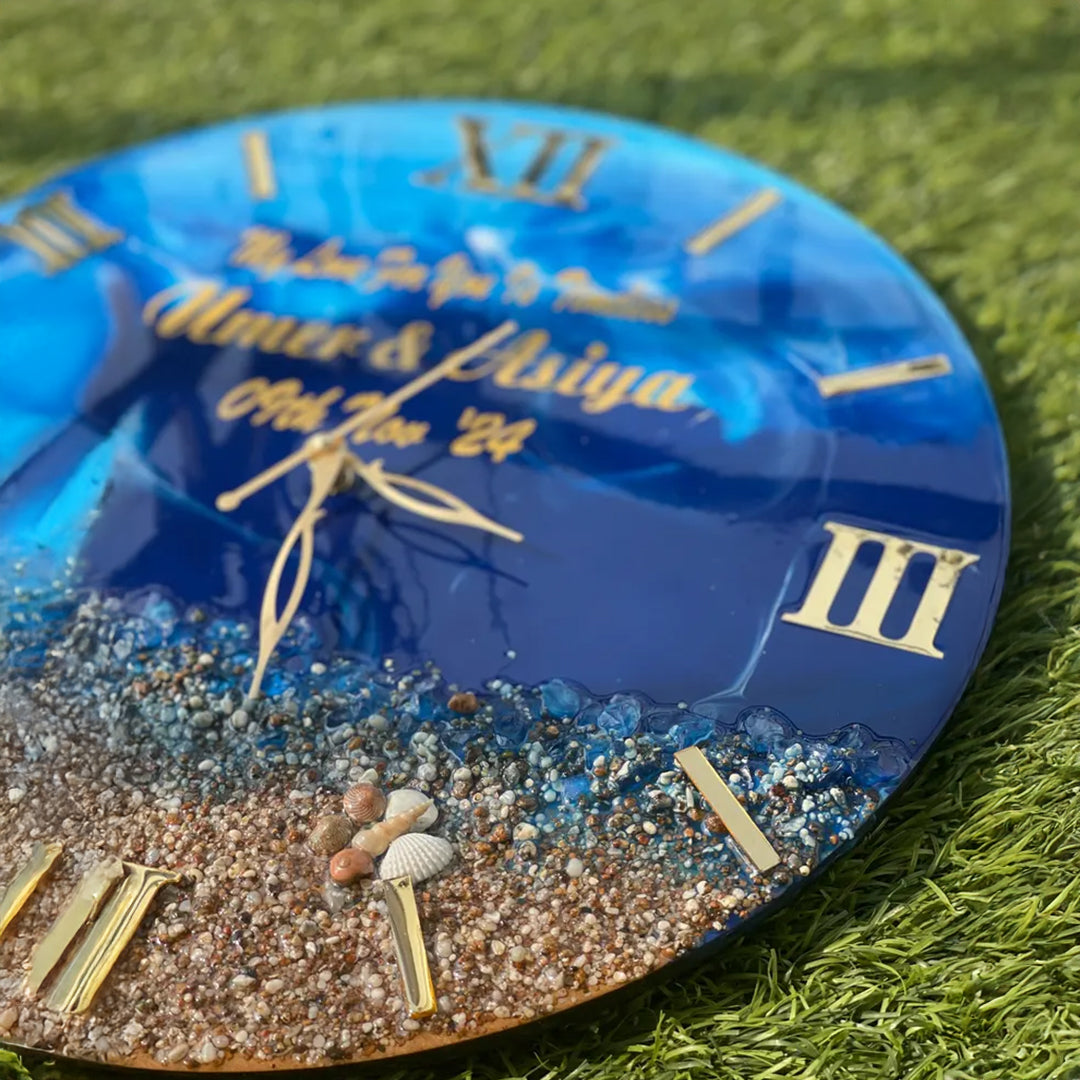 Resin Art Clock