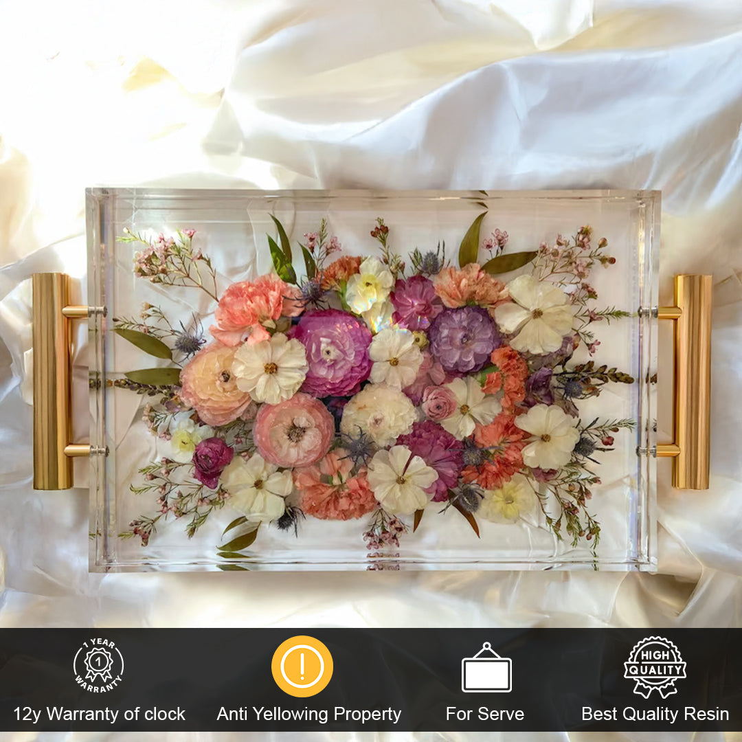 Flower Preservation Resin Tray