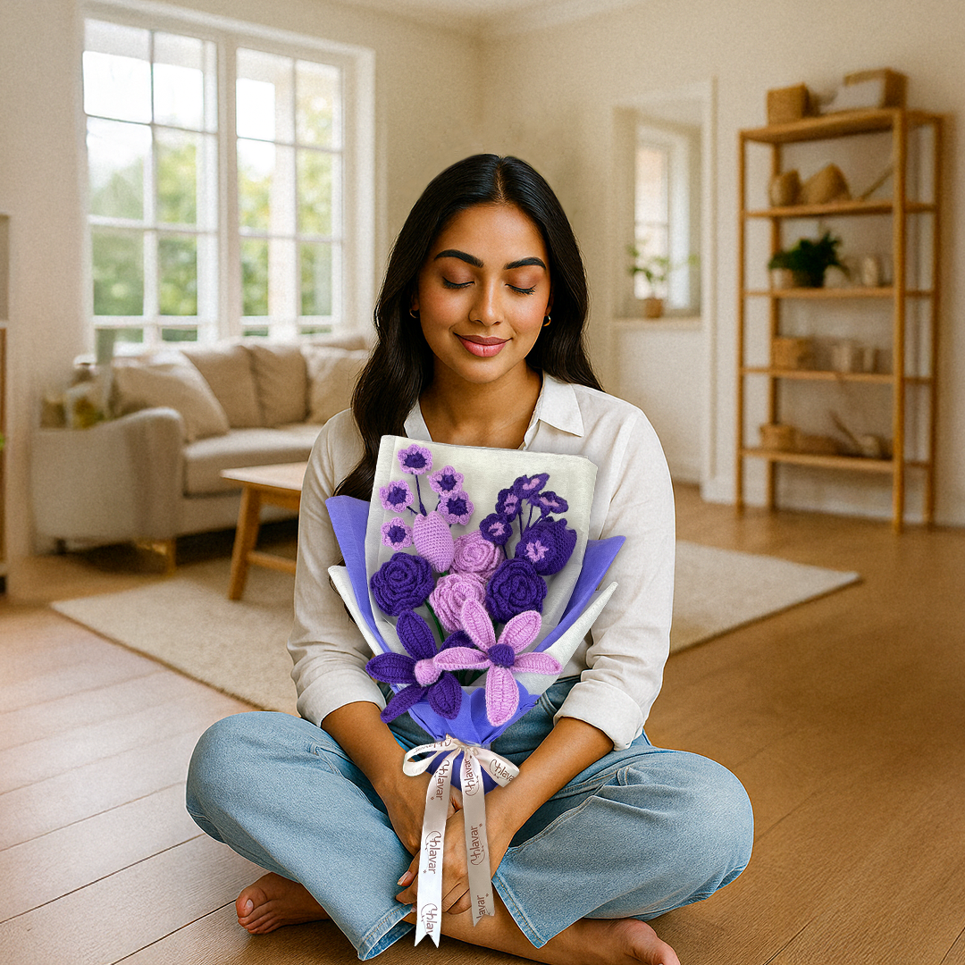 Lavender Dreams – Crochet Flower Bouquet