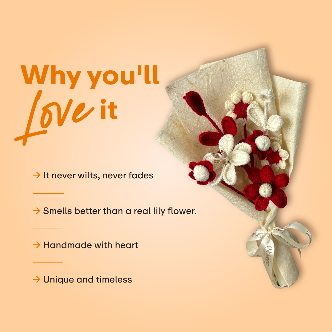 Love Bloom Crochet Bouquet