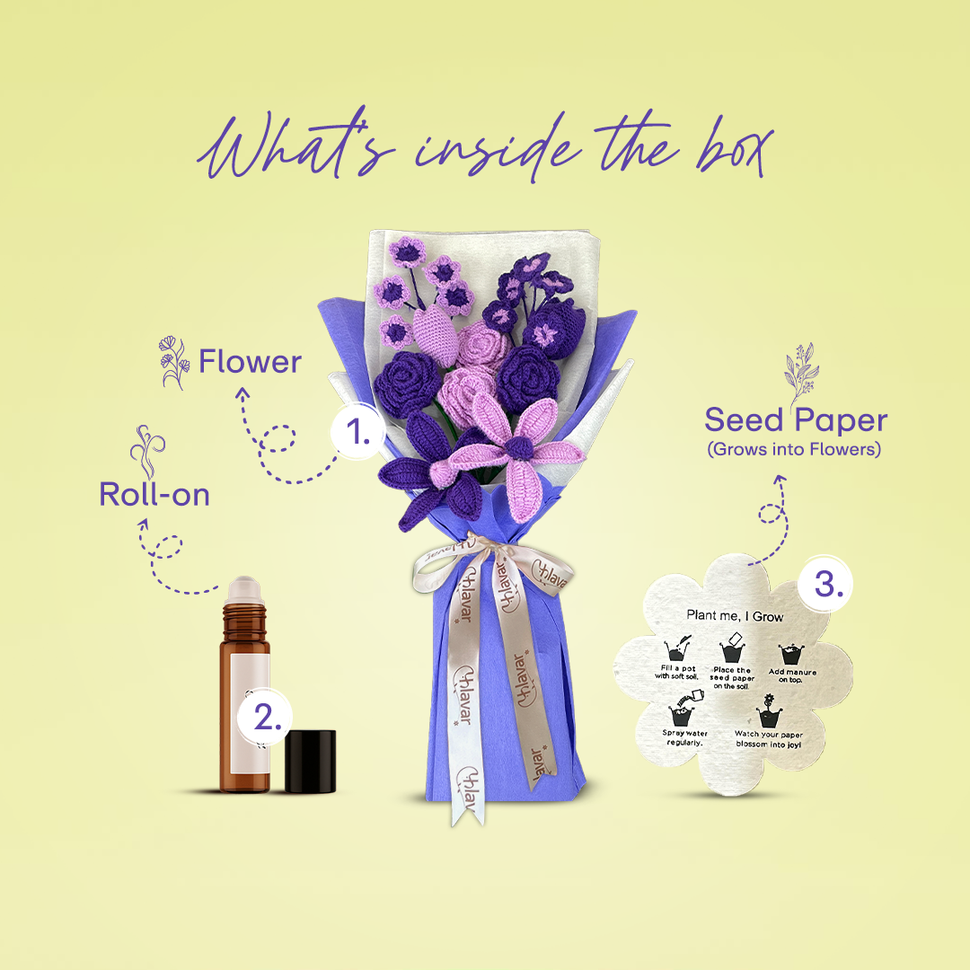 Lavender Dreams – Crochet Flower Bouquet