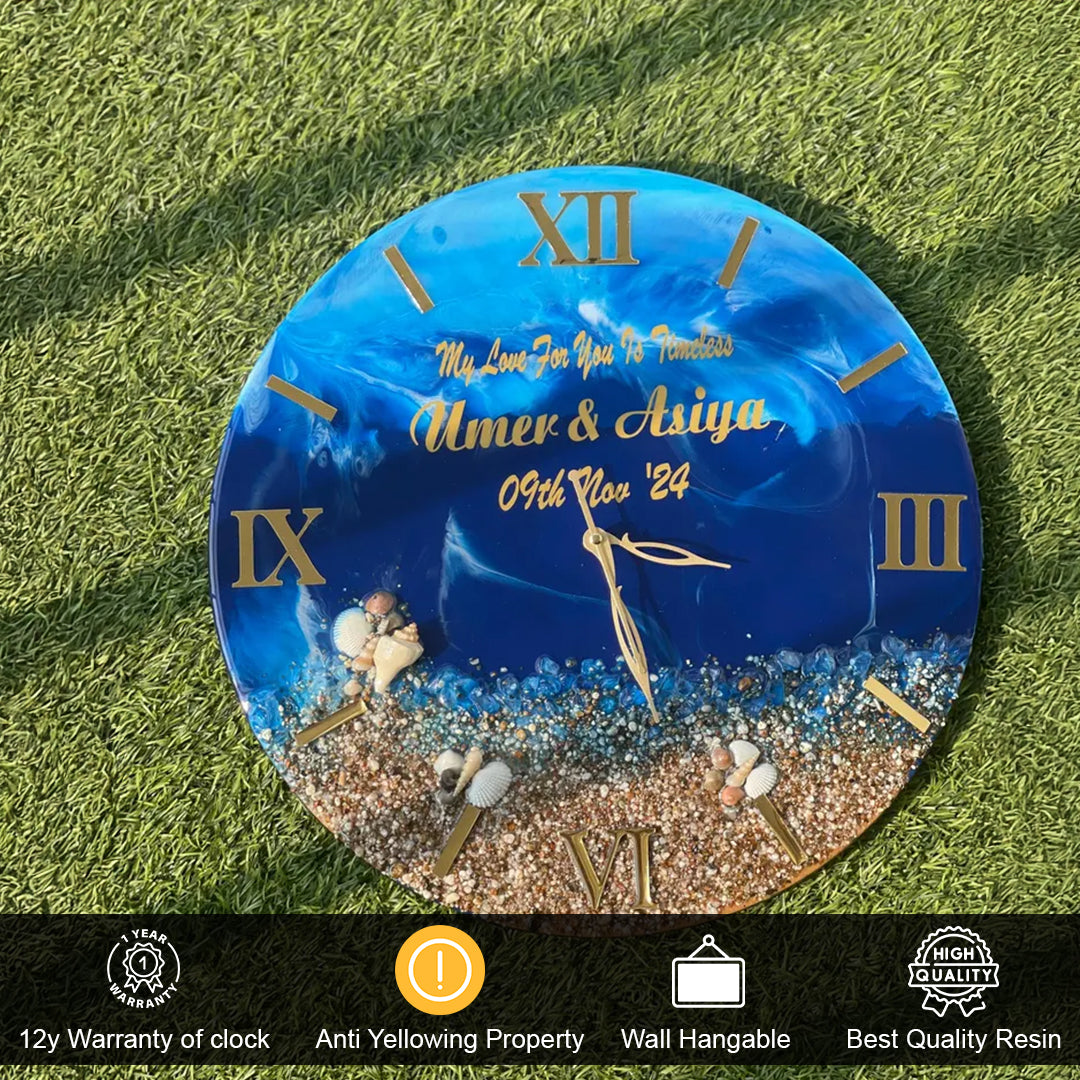 Resin Art Clock