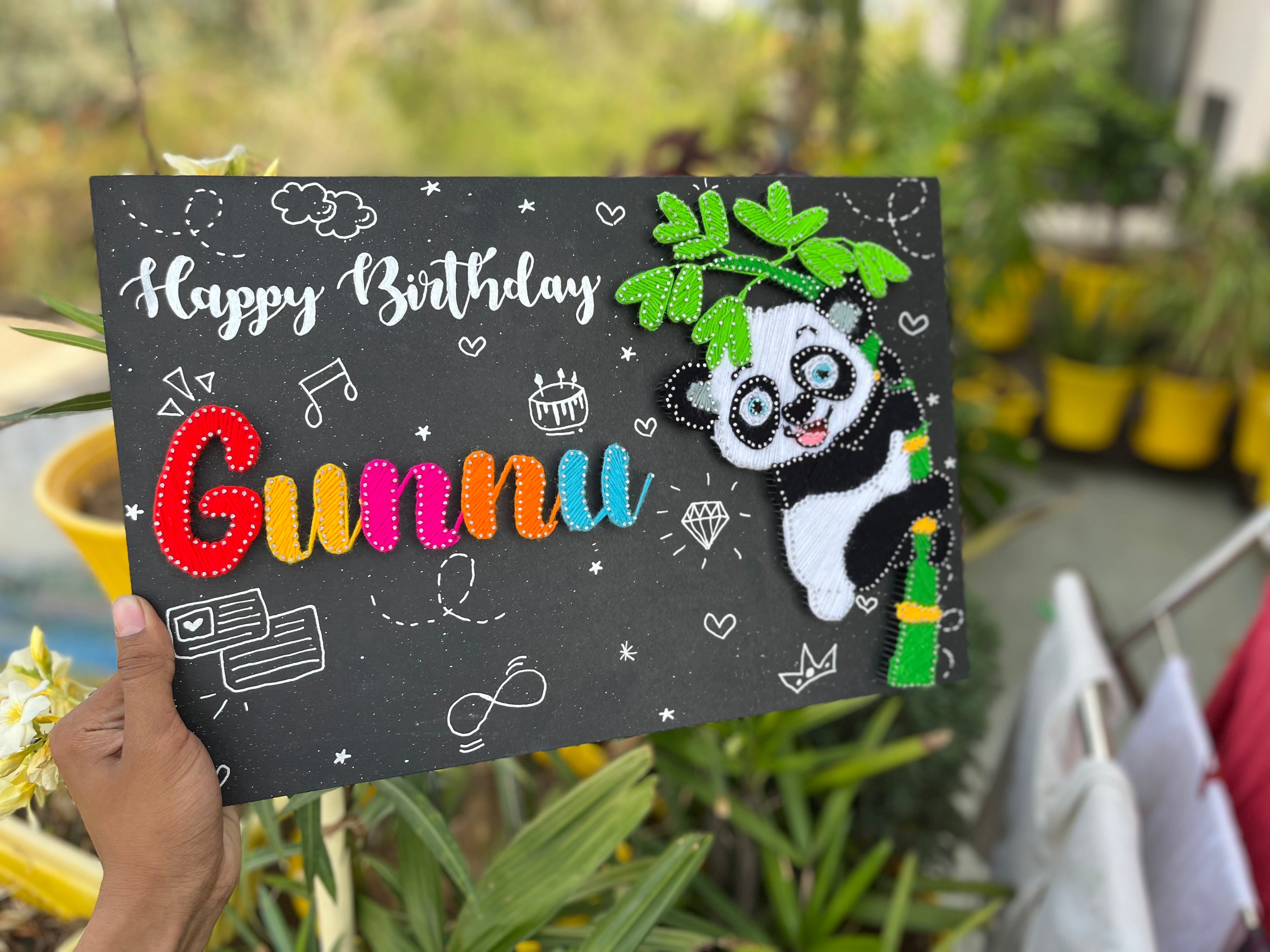 Pandalicious Birthday Bash: A Panda String Art Masterpiece