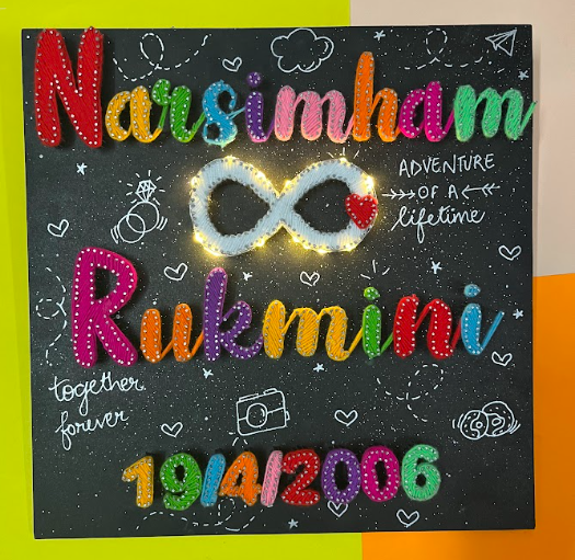 Infinite Bond - A Custom String Art Couple Gift With Love
