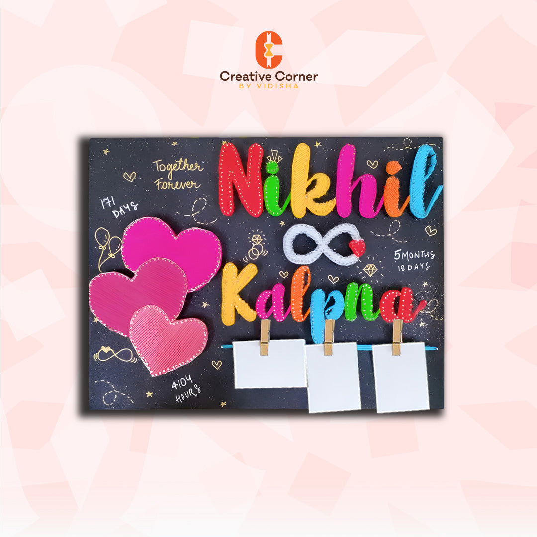 Heartstrings: A Customized String Art With Names