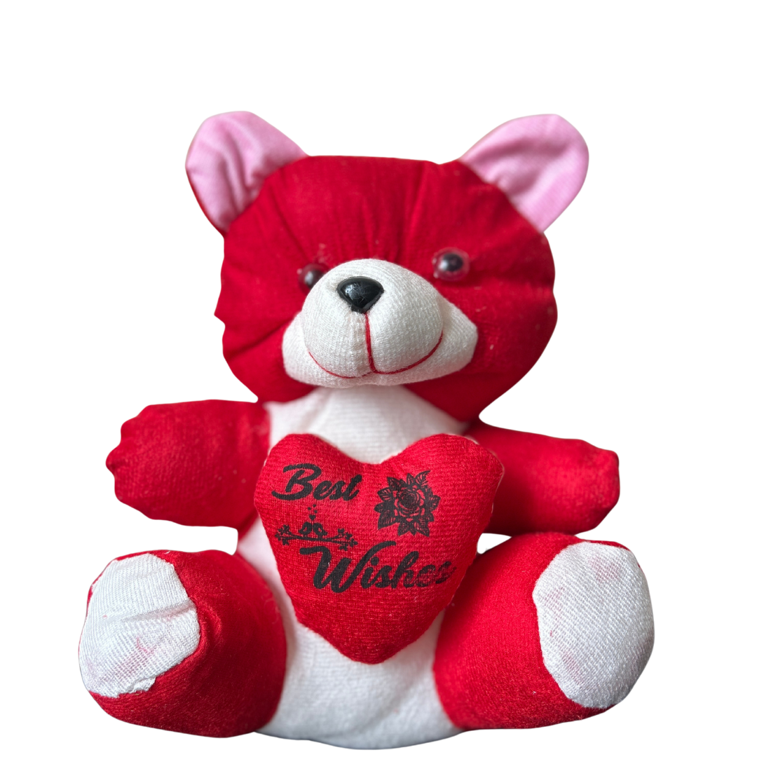 Red "Best Wishes" Teddy Bear