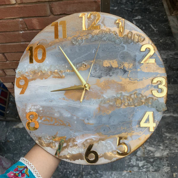 Resin Art Clock