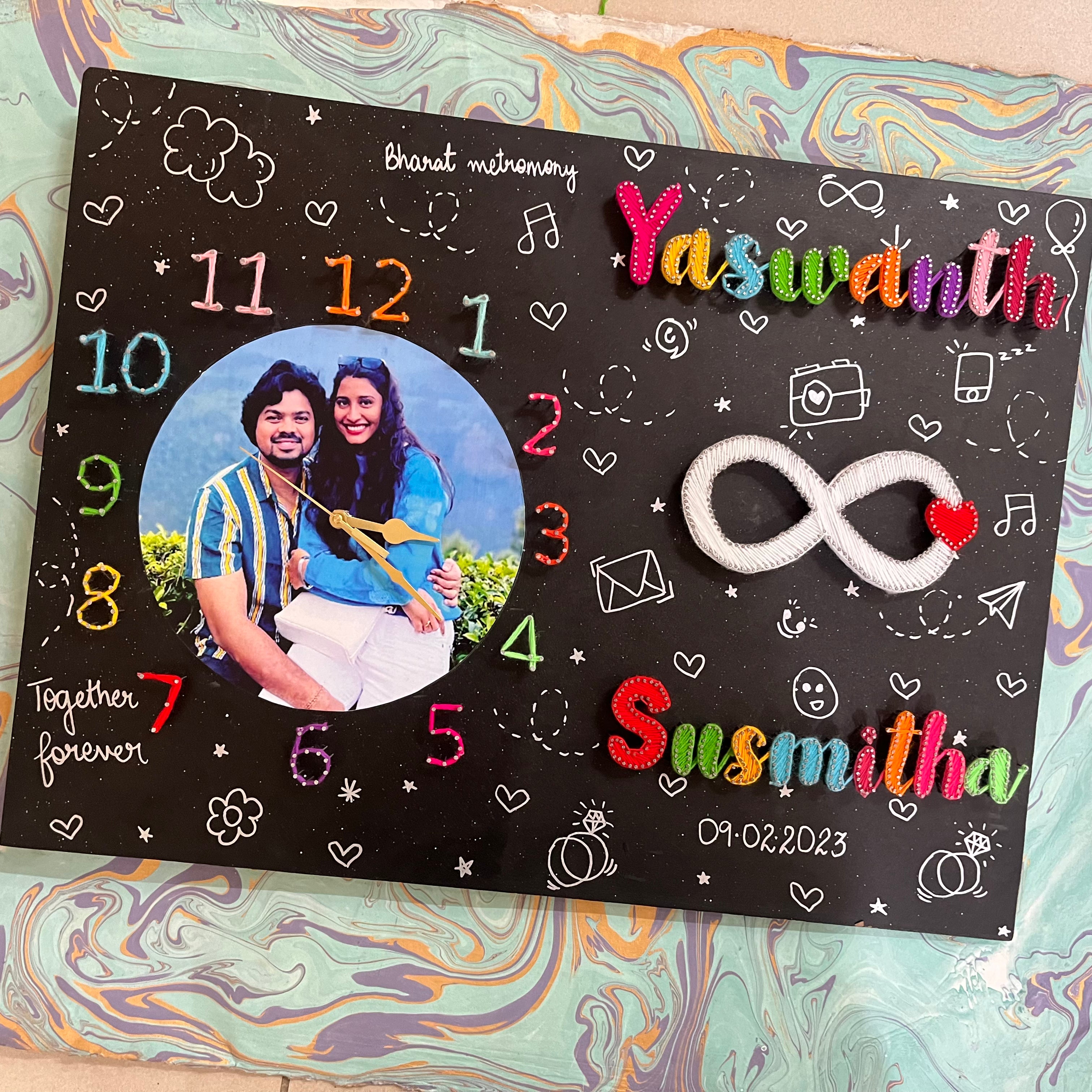 Custom String Art Clock for Couples – A Thoughtful and Functional Gift