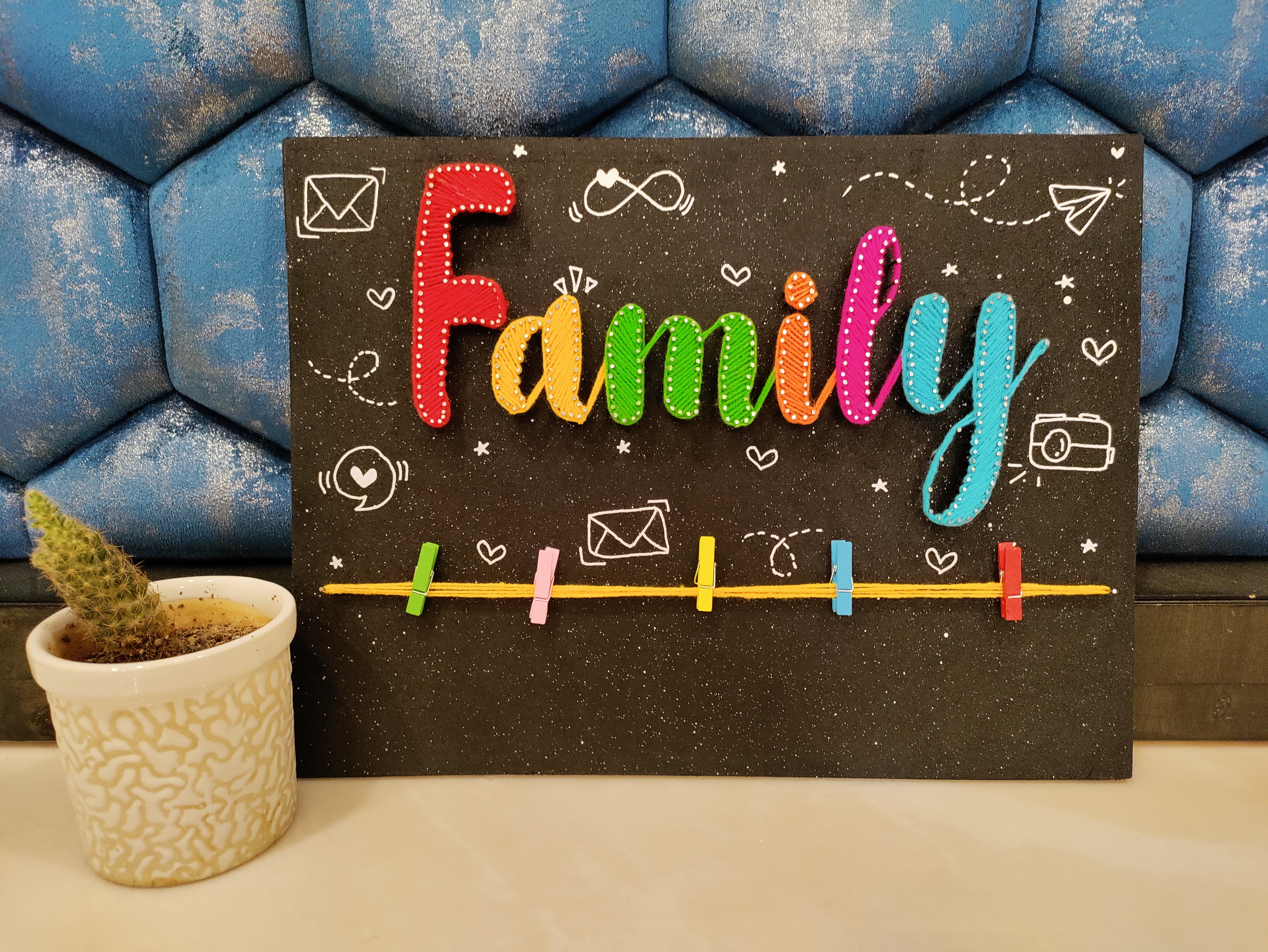 Threads of Love: Family String Art