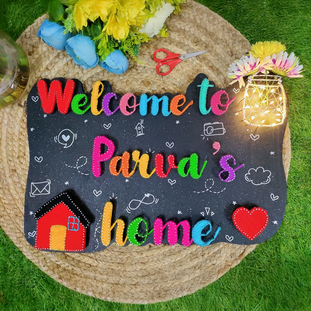 Identity in Threads: Name Plate String Art