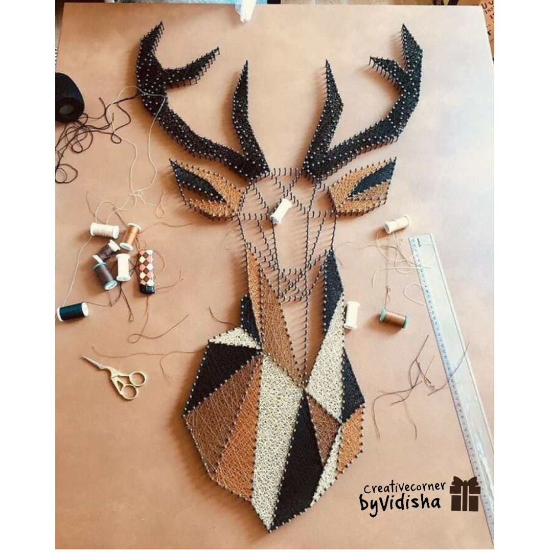 Forest Enchantment: Deer String Art Wall Decor