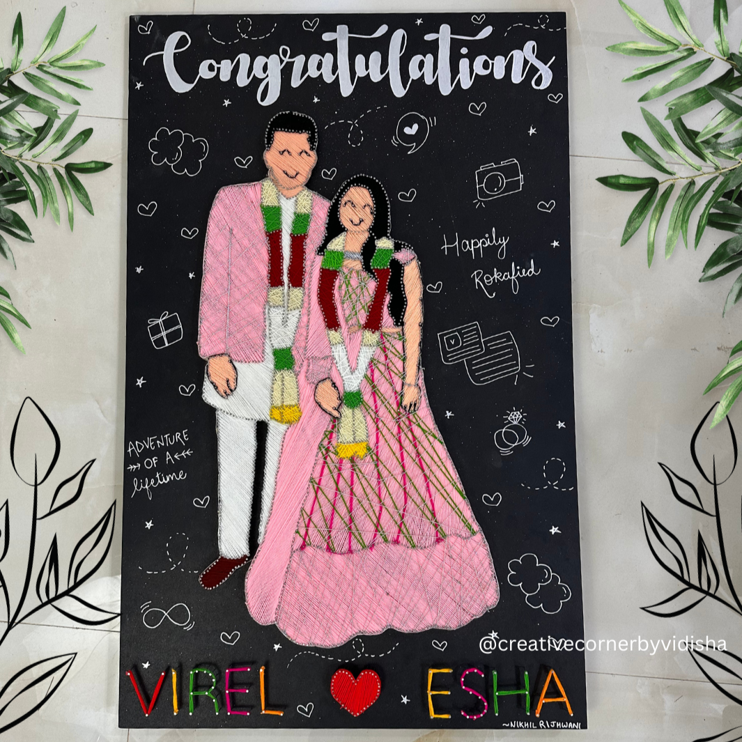 Threaded Memories: A Customized String Art Masterpiece