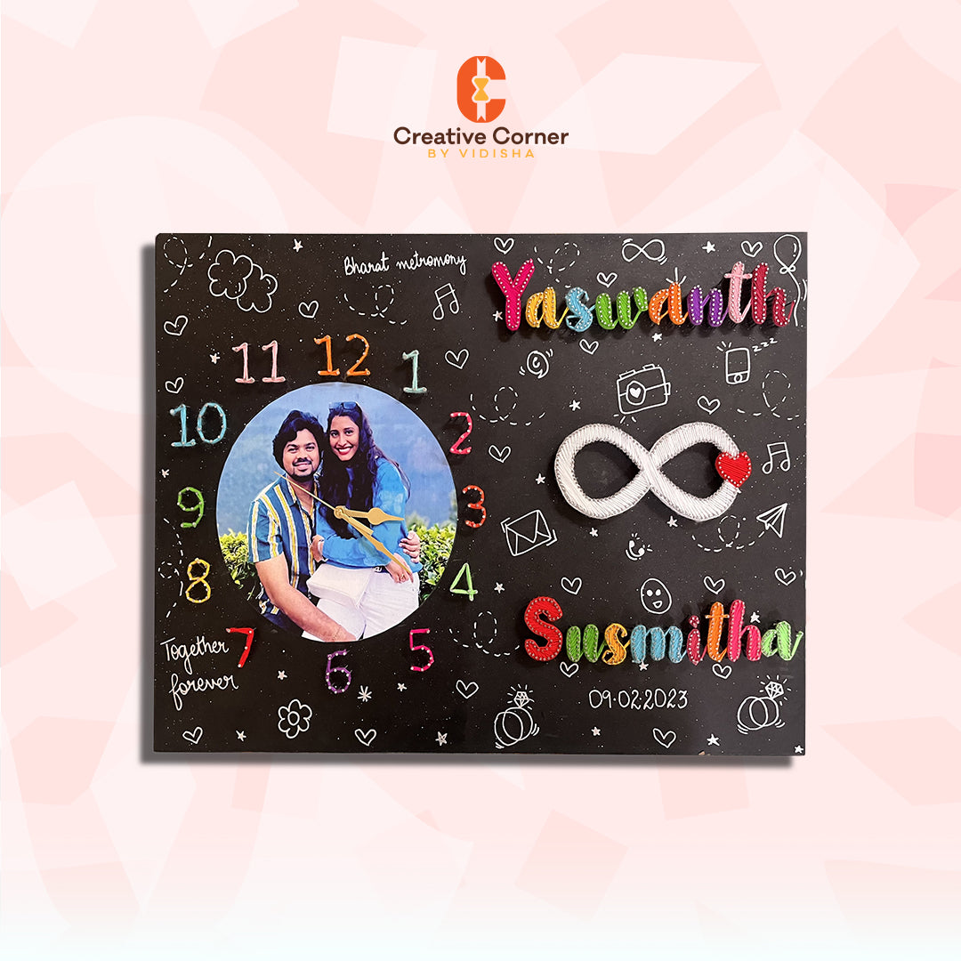 Custom String Art Clock for Couples – A Thoughtful and Functional Gift