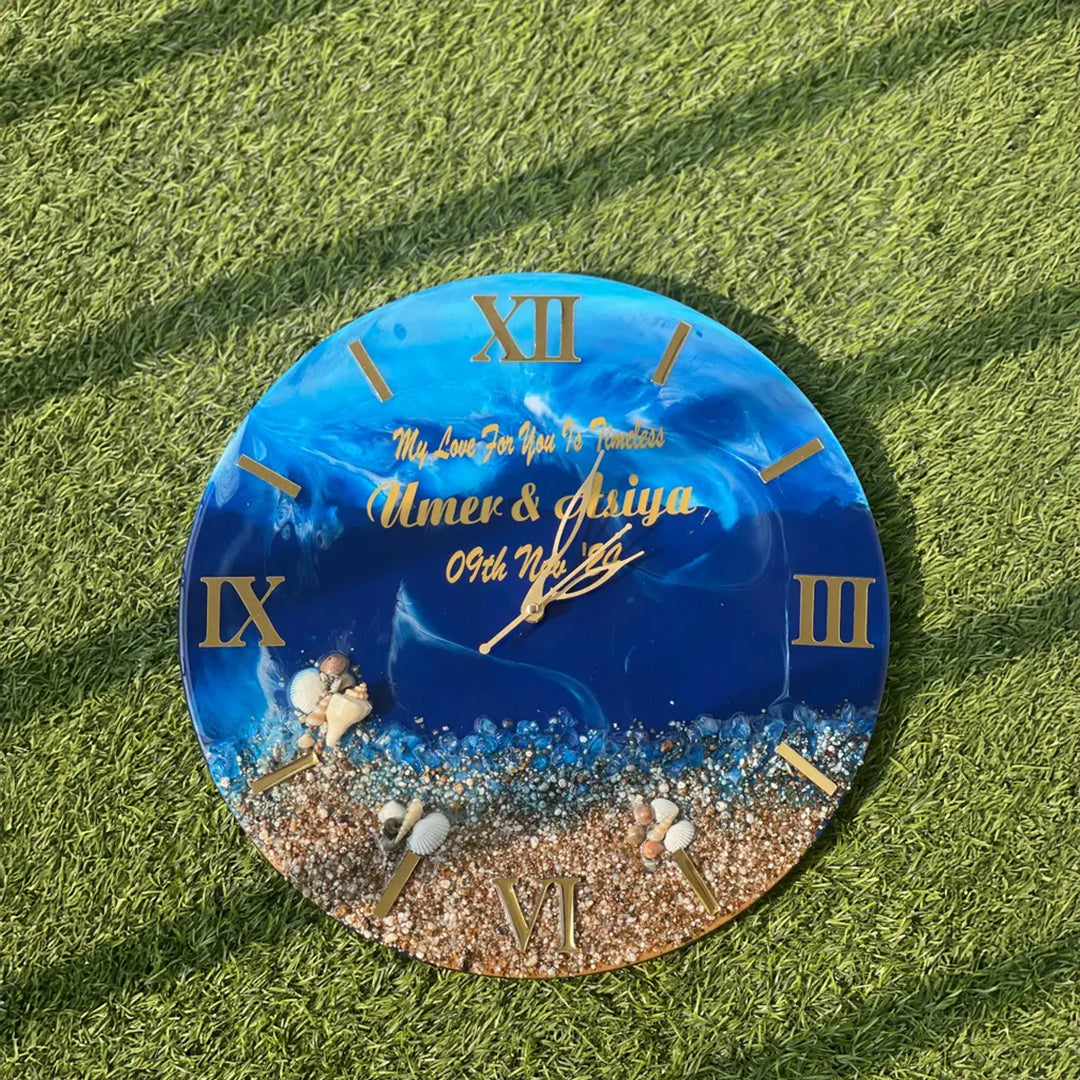 Resin Art Clock