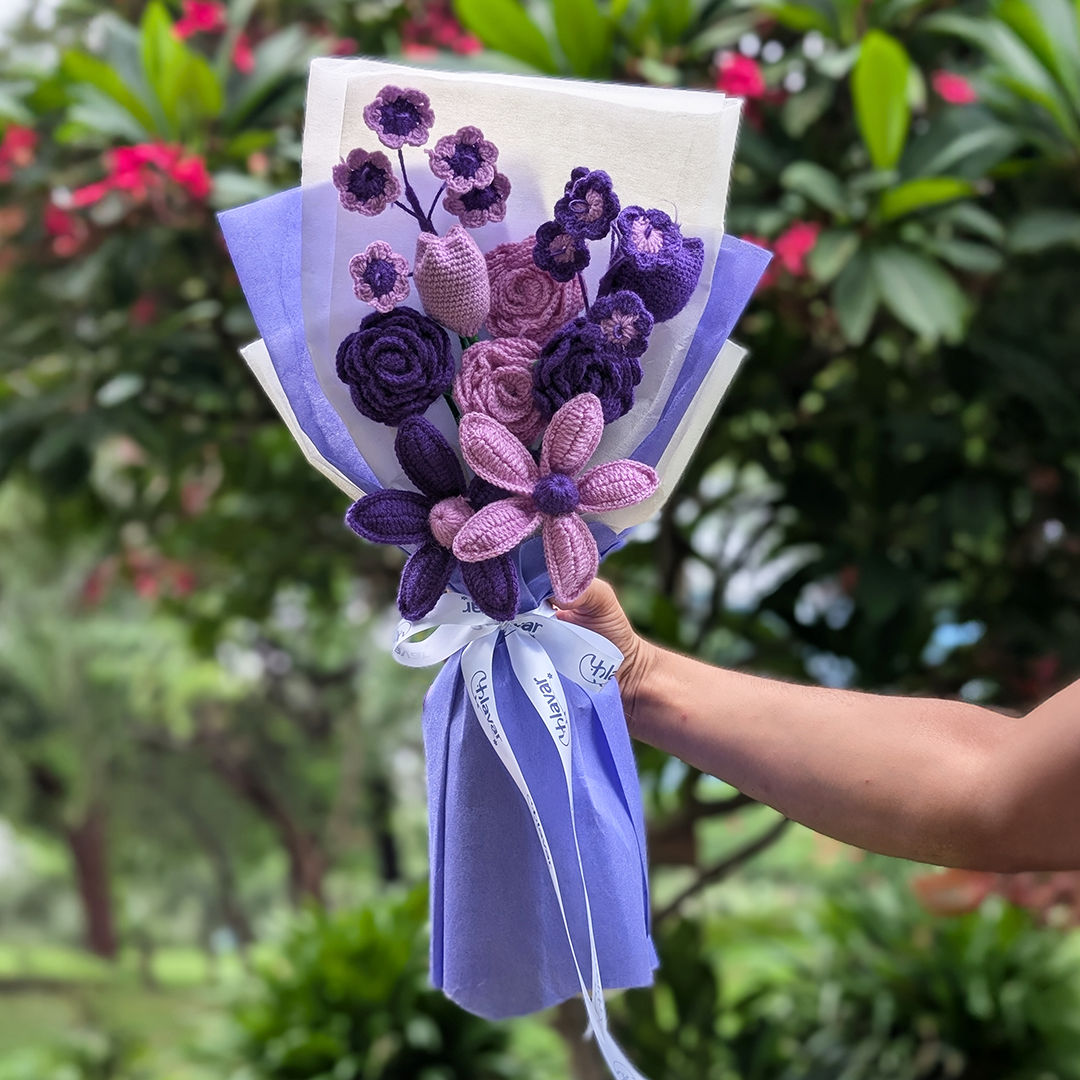 Lavender Dreams – Crochet Flower Bouquet