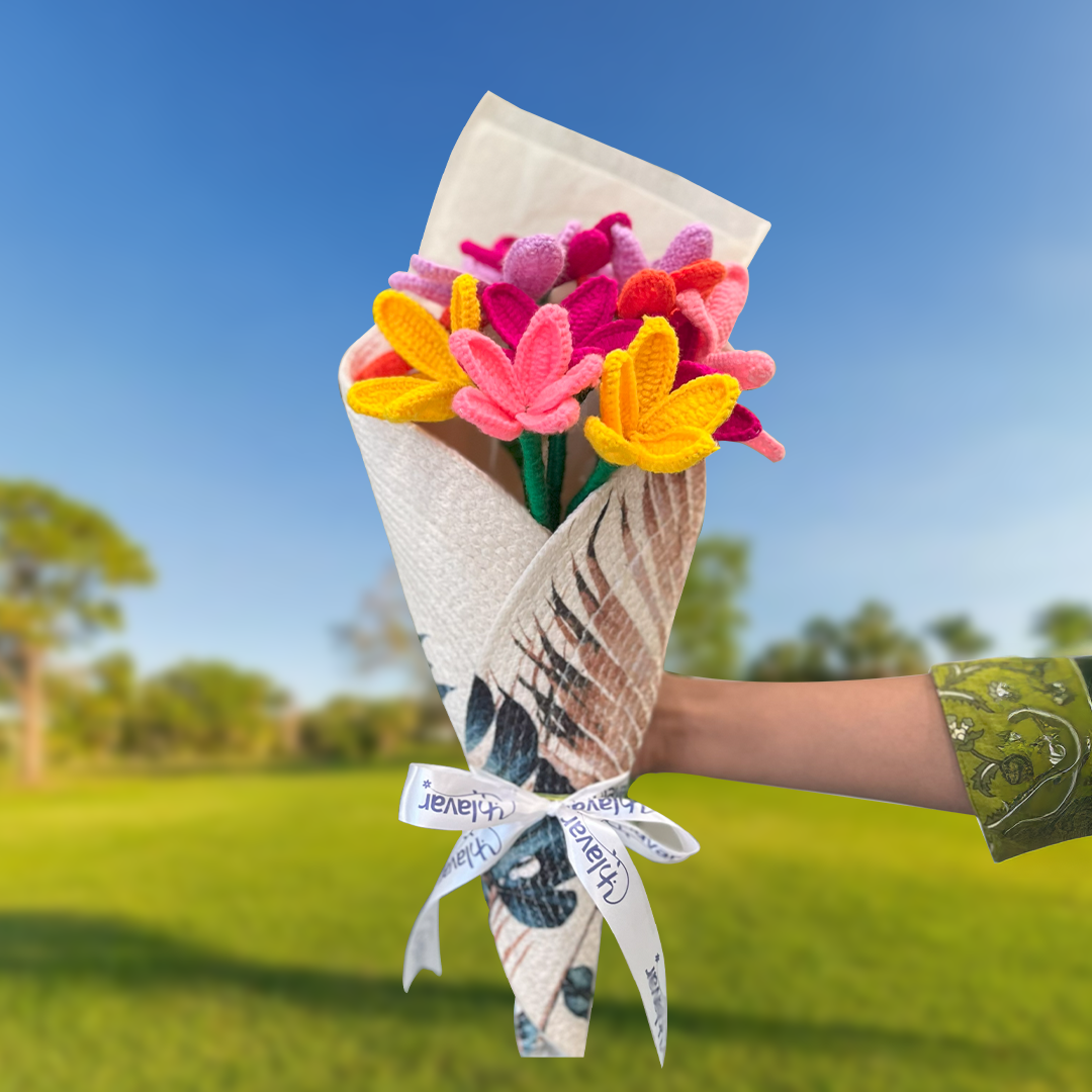 Candy Bloom – Crochet Flower Bouquet