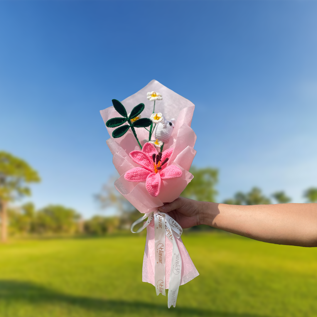 Pastel Garden – Handmade Crochet Bouquet