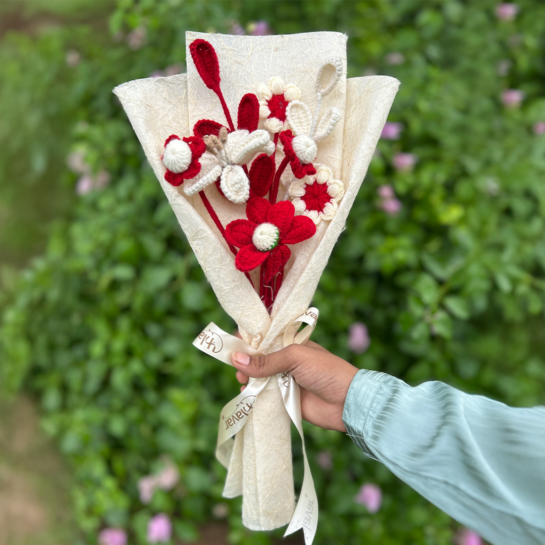 Love Bloom Crochet Bouquet
