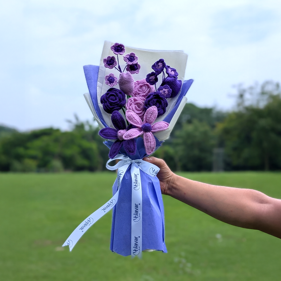 Lavender Dreams – Crochet Flower Bouquet