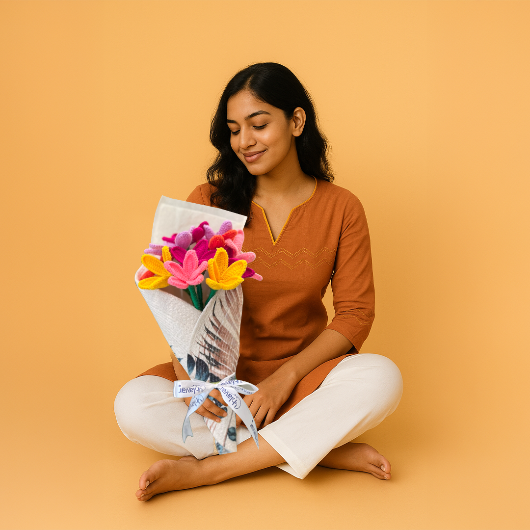 Candy Bloom – Crochet Flower Bouquet