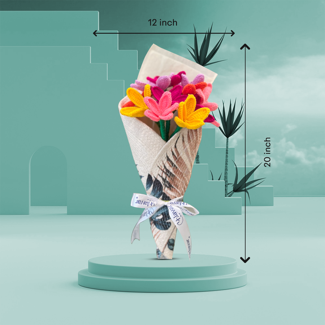 Candy Bloom – Crochet Flower Bouquet