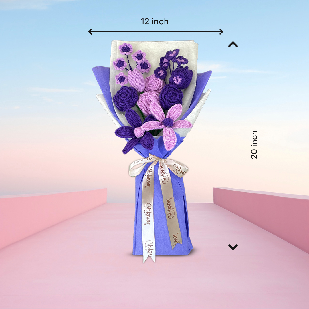 Lavender Dreams – Crochet Flower Bouquet