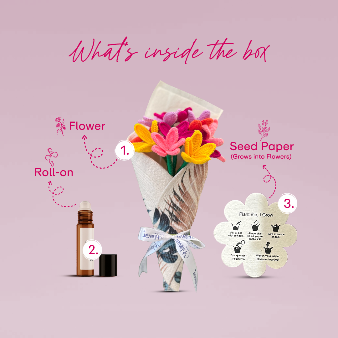 Candy Bloom – Crochet Flower Bouquet